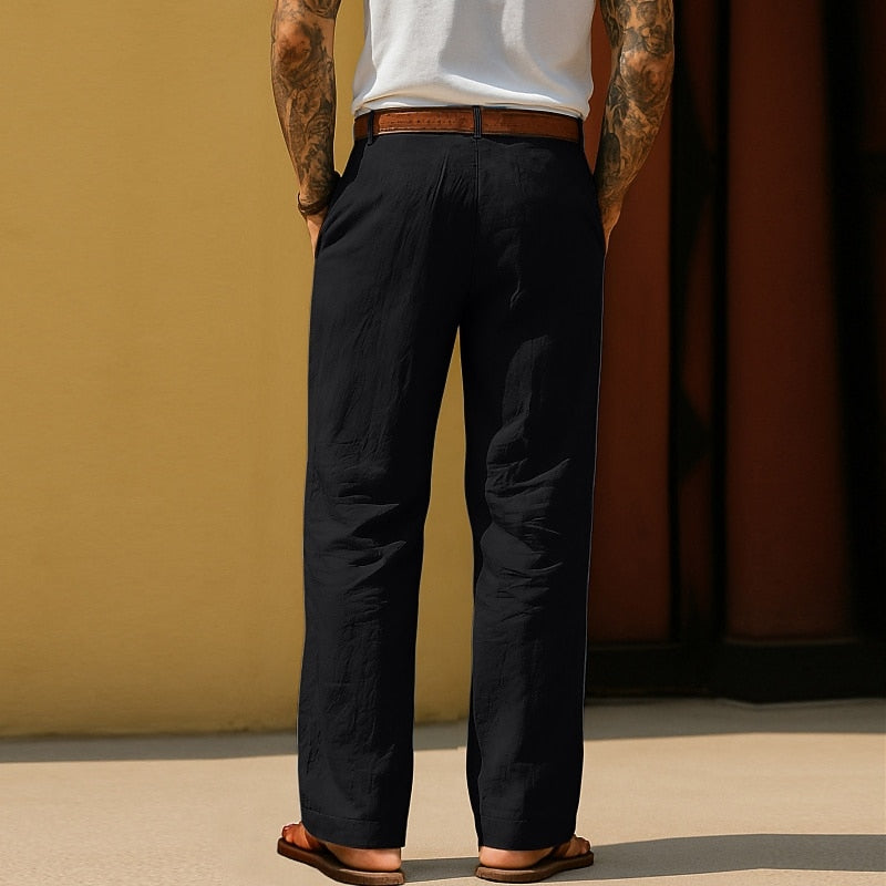 Men's Cotton Linen Baggy Pants