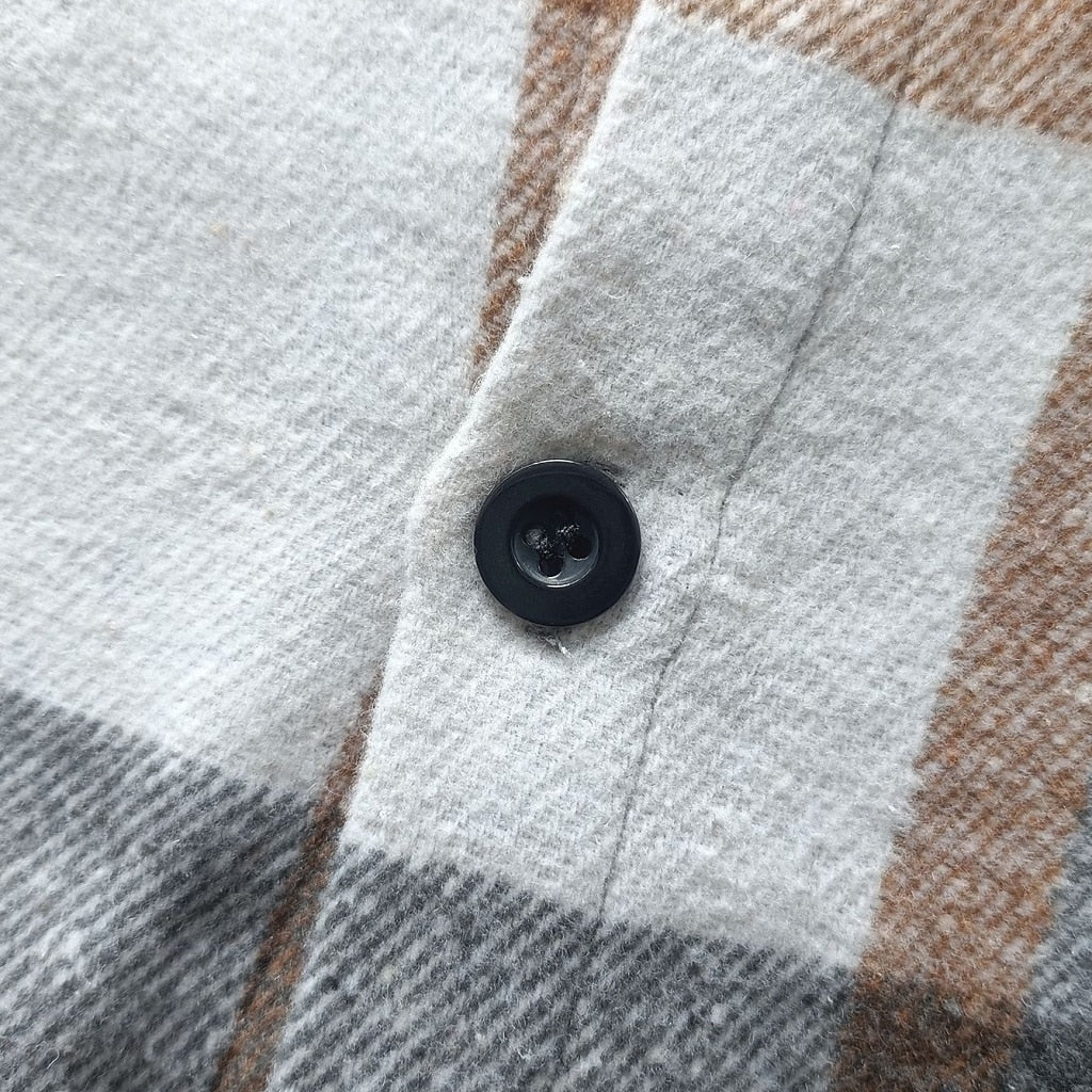 Classic Plaid Button Up Flannel Shirt