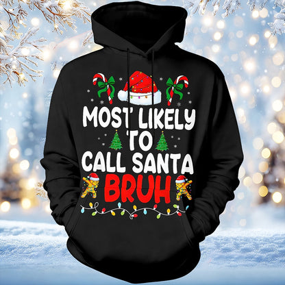 Christmas Santa Festive Holiday Graphic Hoodie