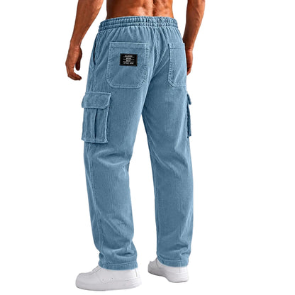 Pocketed Corduroy Cargo Pants