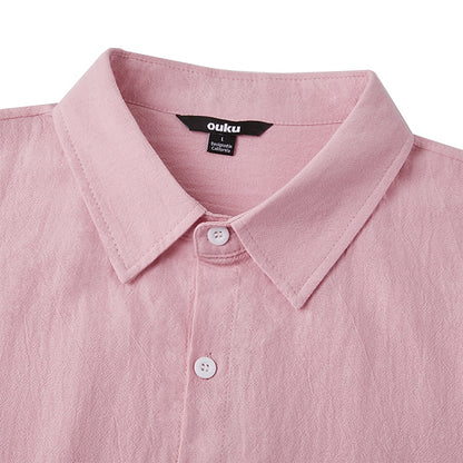 Men's Linen Summer Shirt - Casual Button-Up for Everyday Comfort