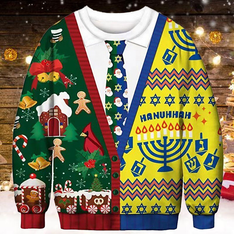 Christmas Gingerbread Bells Graphic Sweatshirt