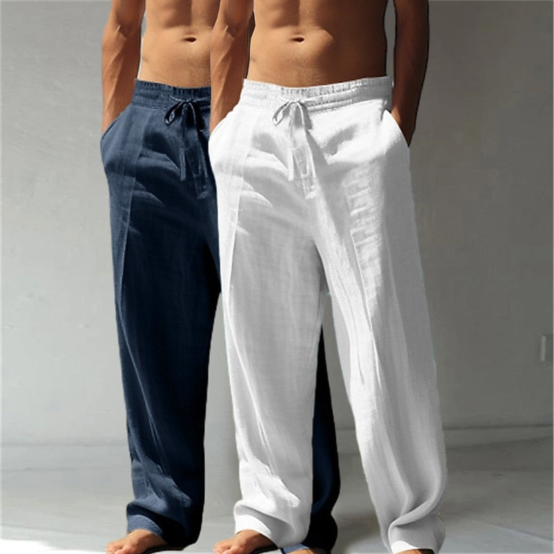 Cotton Linen Pants 2-Piece Set