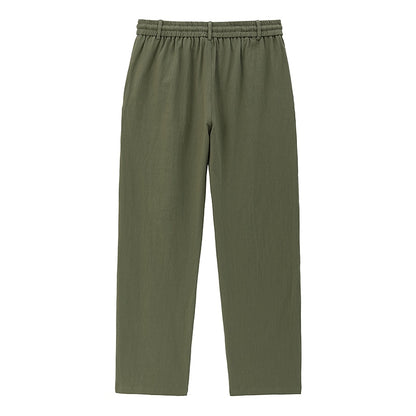 Cotton Linen Pants - Straight Leg, Casual & Comfortable