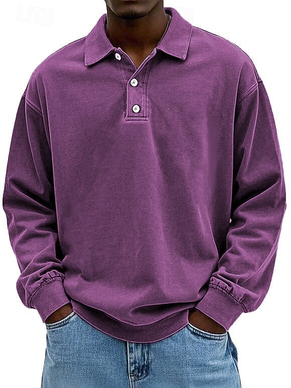 Classic Washed Cotton Polo Shirt