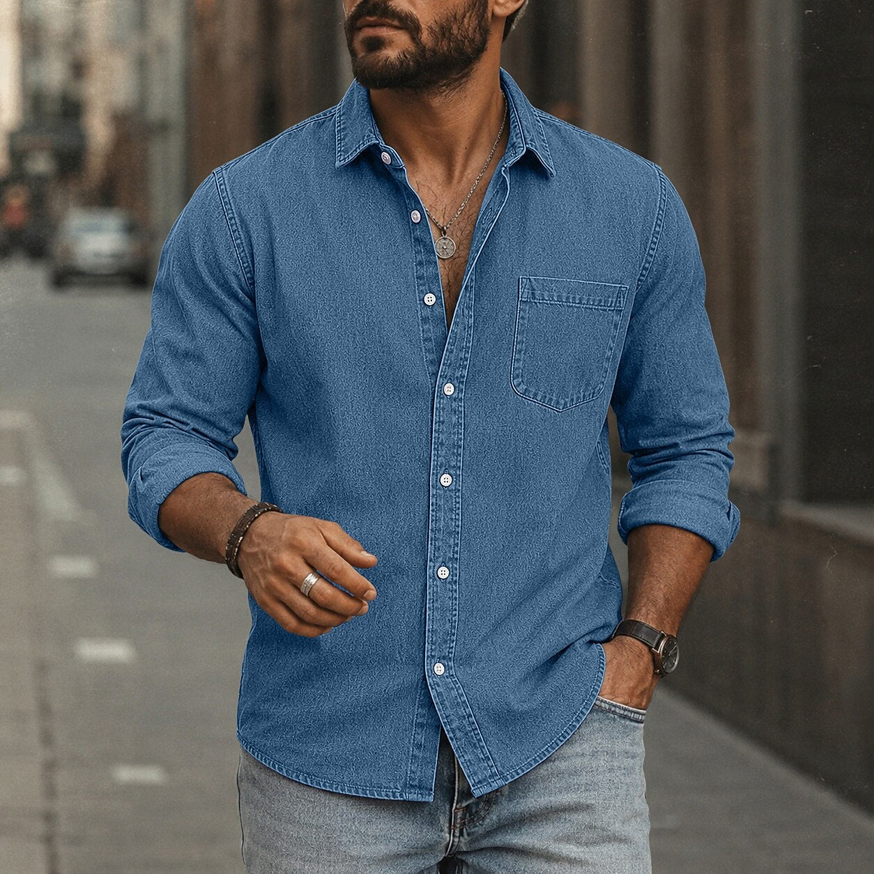 Soft Washed Cotton Casual Shirt
