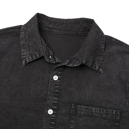 Men's 100% Cotton Acid Wash Shirt