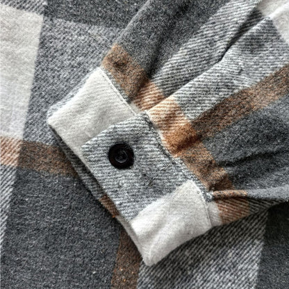 Classic Plaid Button Up Flannel Shirt