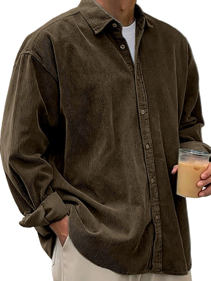 Men's Corduroy Button Up Shirt