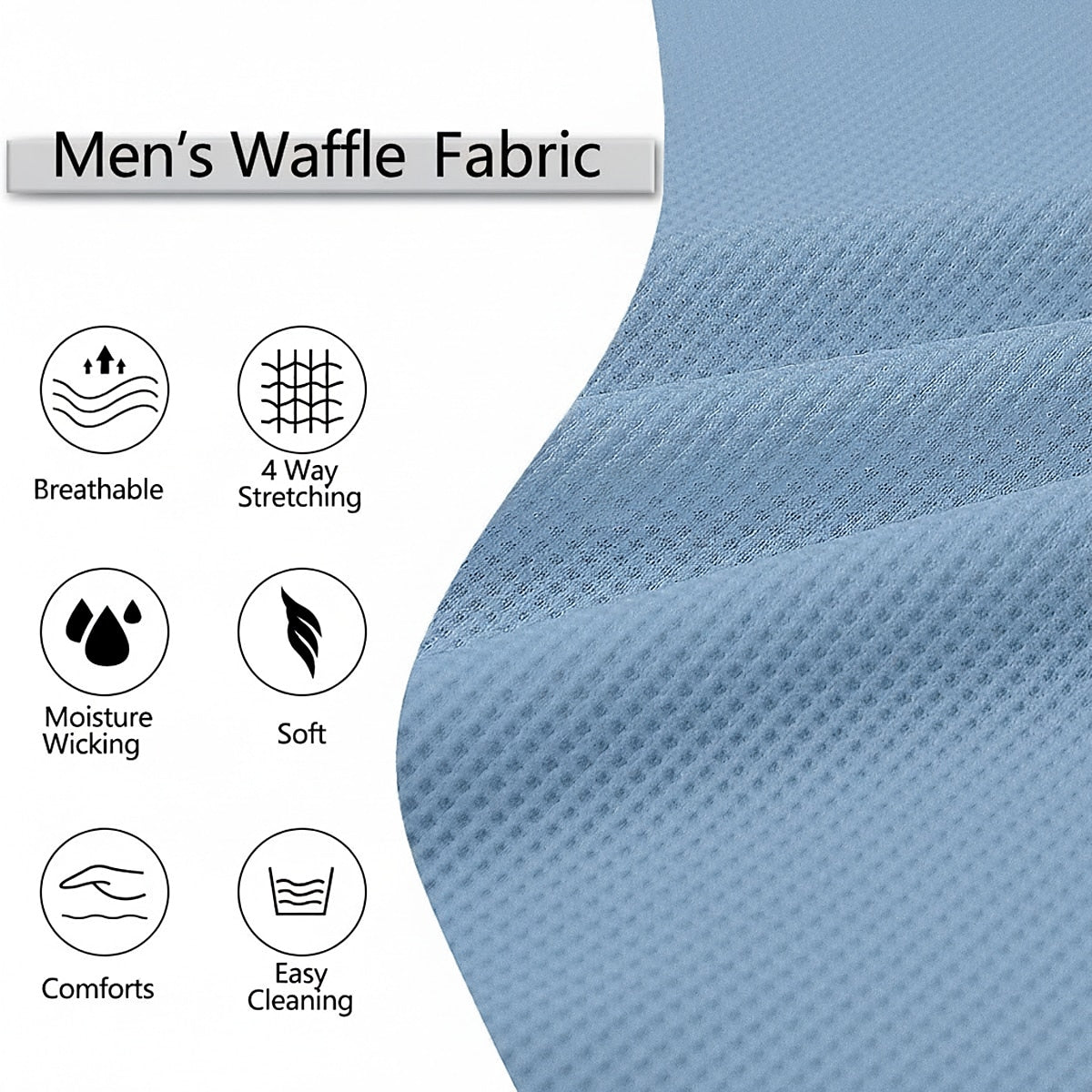 Colorblock Waffle Polo Shirts