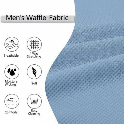Colorblock Waffle Polo Shirts