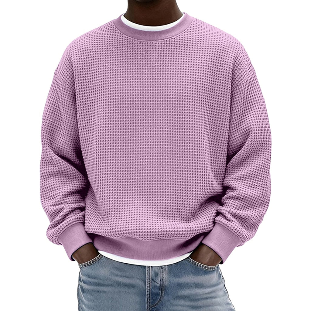 Men's Waffle Crewneck Sweatshirt