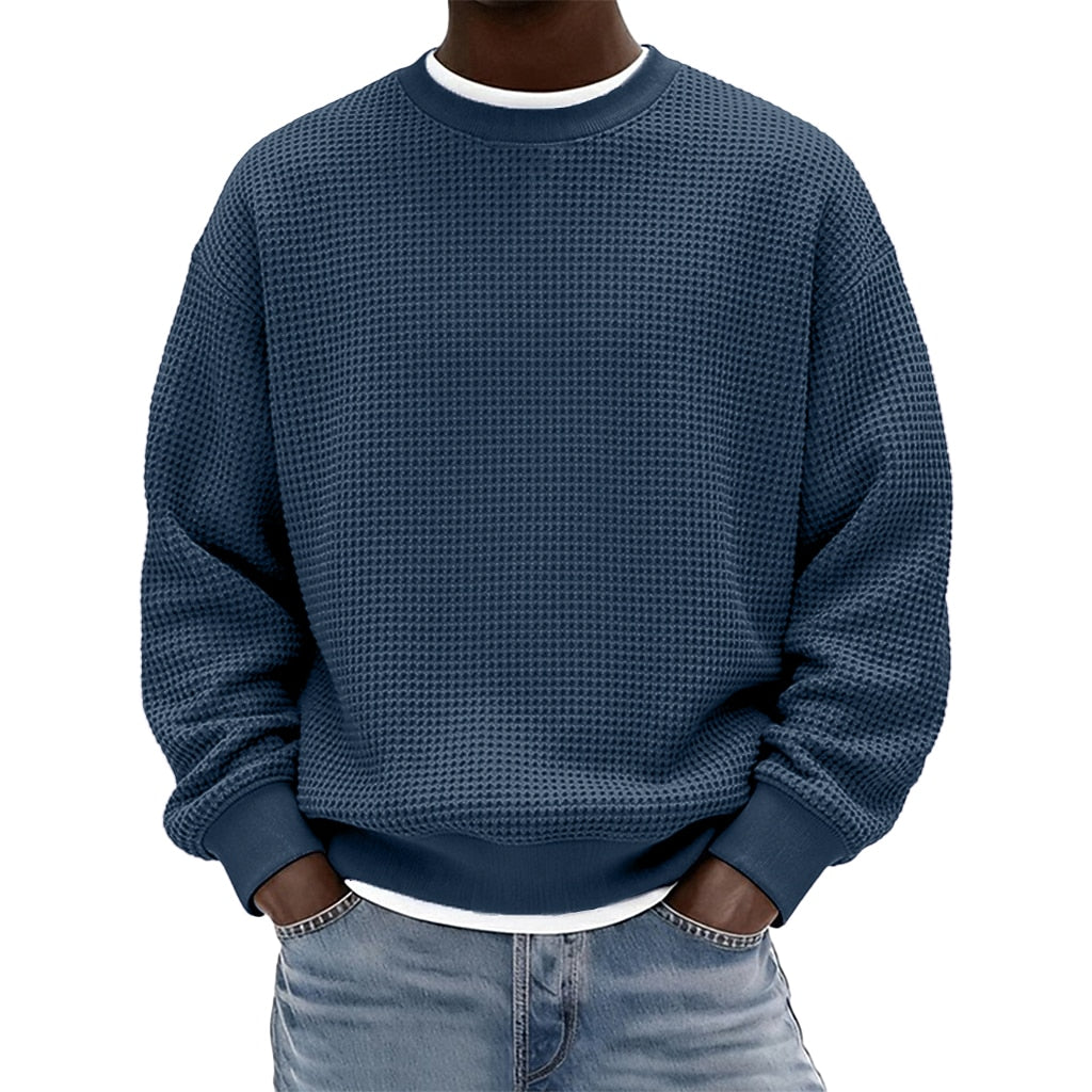Men's Waffle Crewneck Sweatshirt