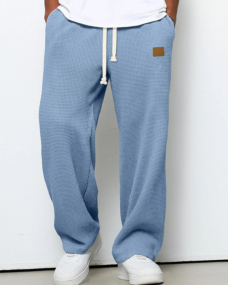 Men's Waffle Drawstring Sweatpants