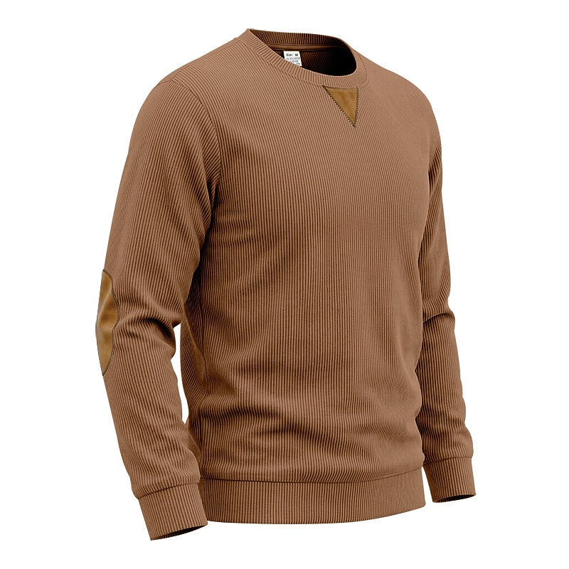 Soft Textured Corduroy Sweatshirt