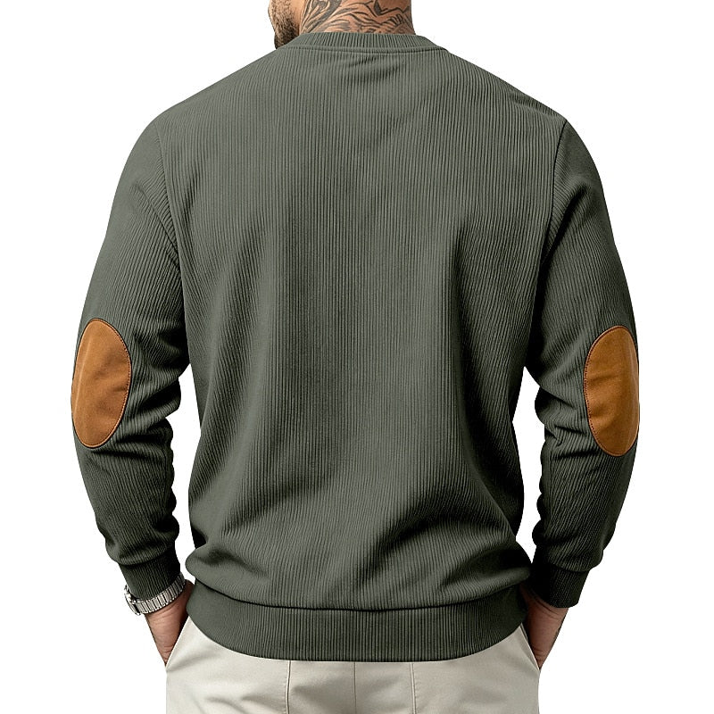 Soft Textured Corduroy Sweatshirt