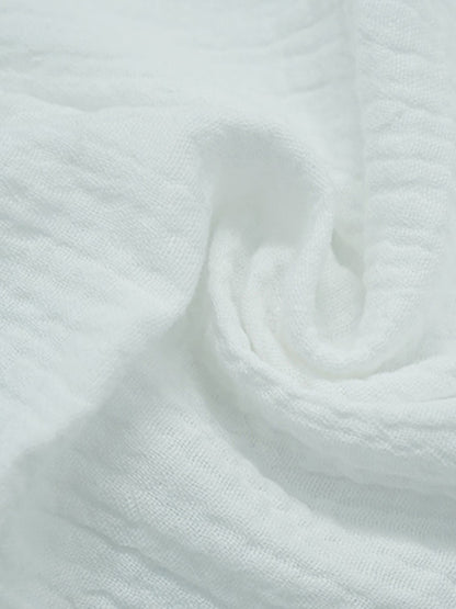 100% Cotton Textured Shirt - Short Sleeve Summer Essential
