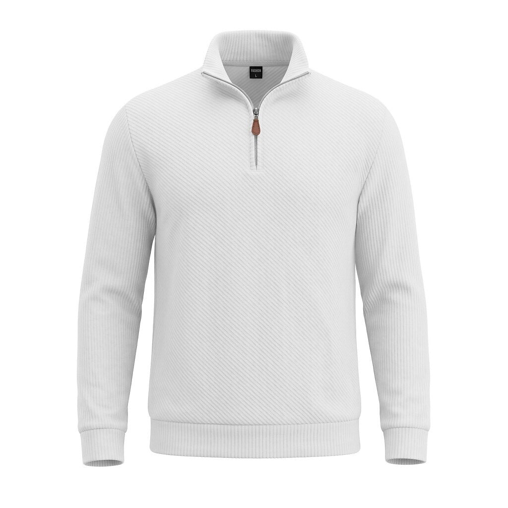 Jacquard Comfort Quarter Zip Sweatshirt