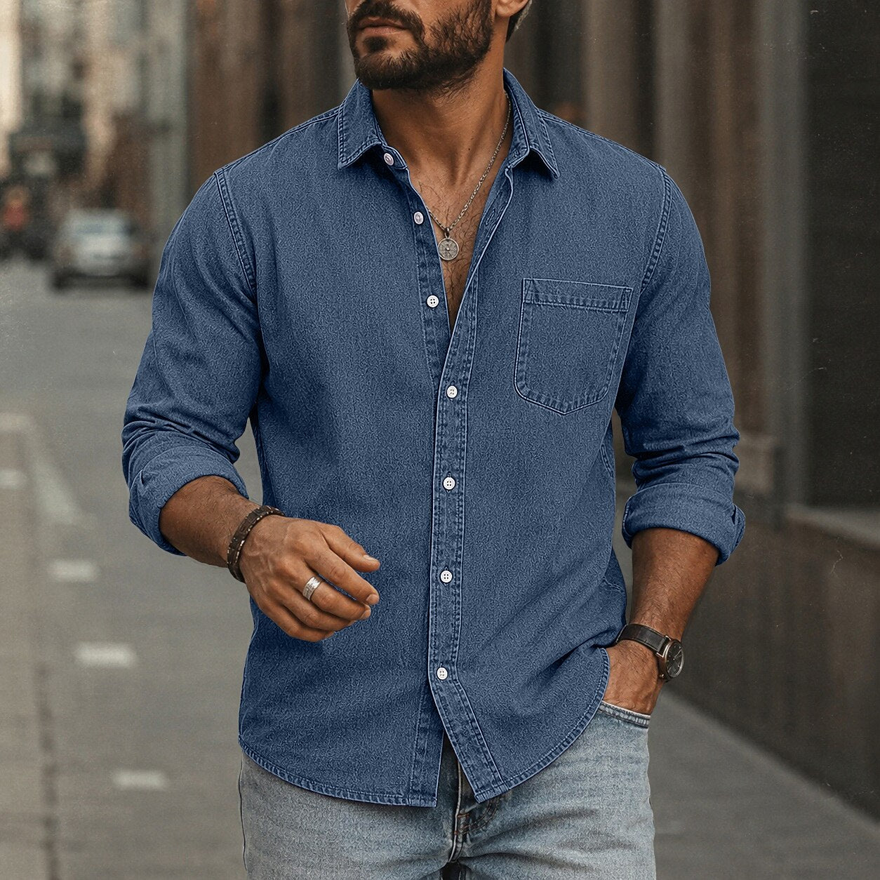 Soft Washed Cotton Casual Shirt