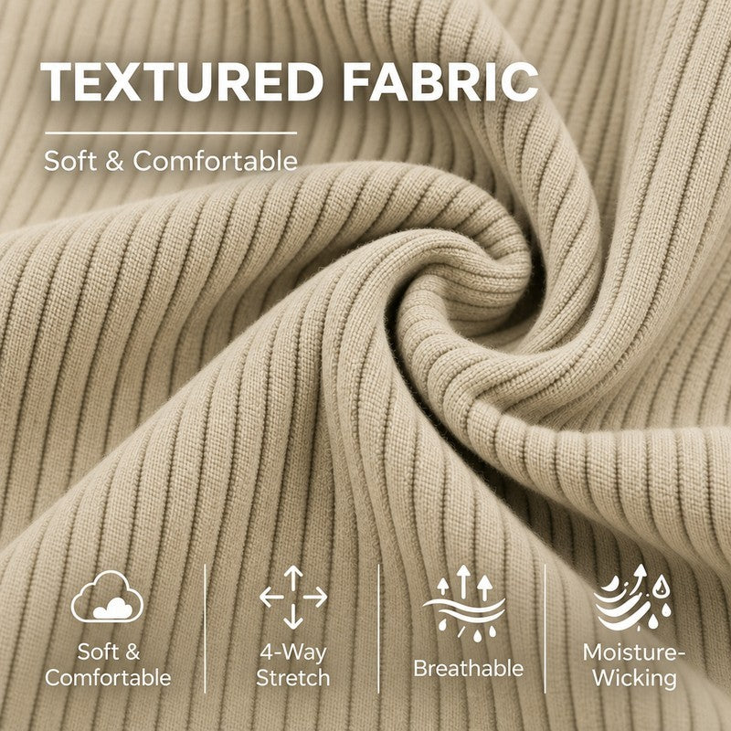 Jacquard Comfort Quarter Zip Sweatshirt