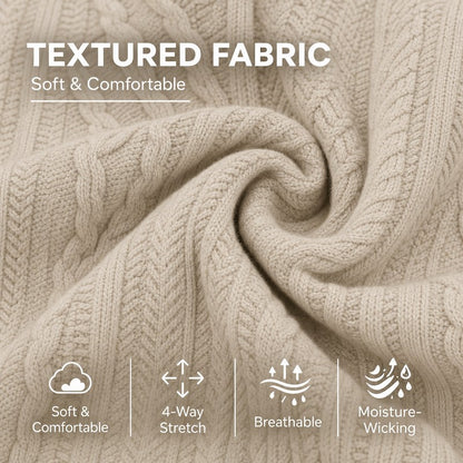 Patchwork Jacquard Textured Sweatshirt