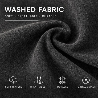 Washed Cotton Button Work Shirt