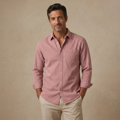 Long Sleeve Button Up Cotton Shirt