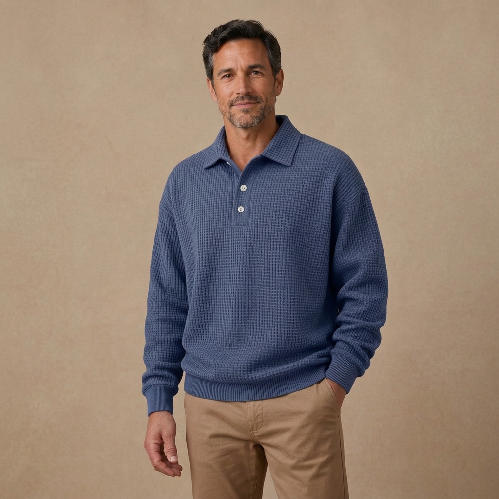 Comfort Waffle Polo Shirts