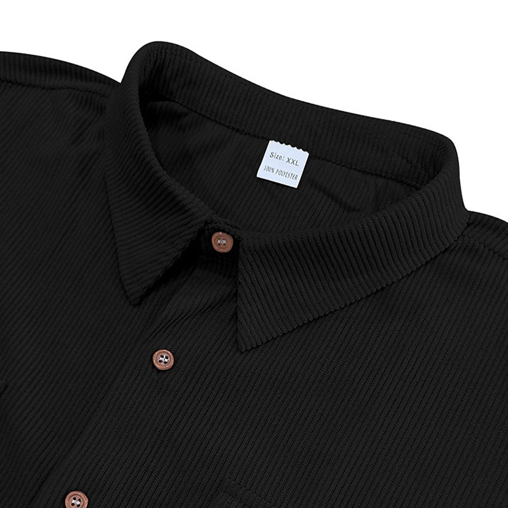 Breathable Textured  Corduroy Shirt