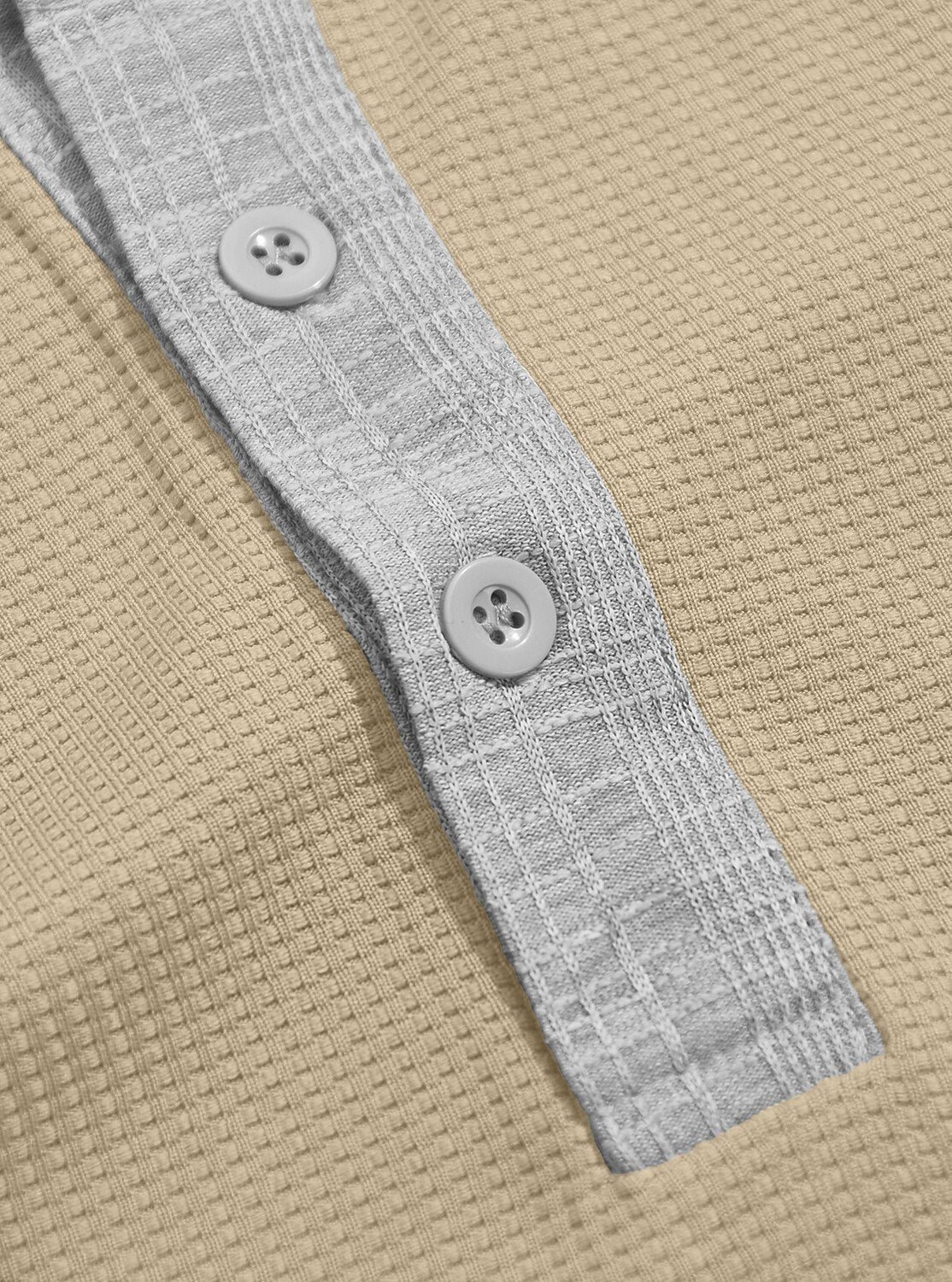 Men's Colorblock Waffle Henley T-Shirt