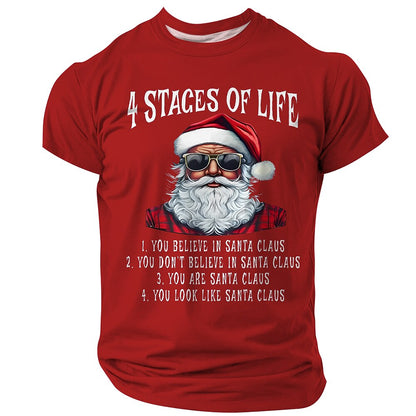 Men's Funny Santa Christmas 3D T-Shirt