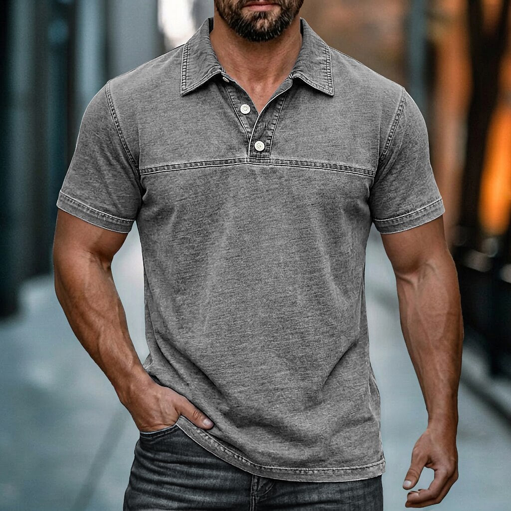 Classic Washed Cotton Polo Shirt