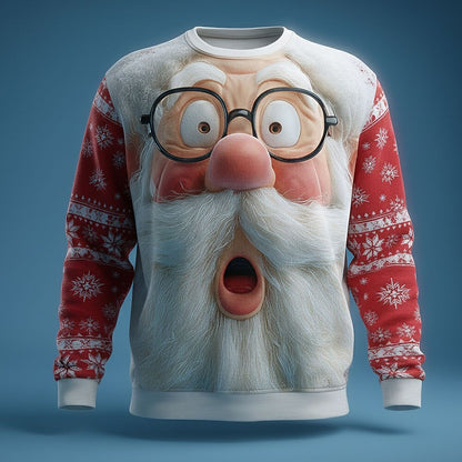 Men's Santa Christmas 3D Crewneck Sweatshirt