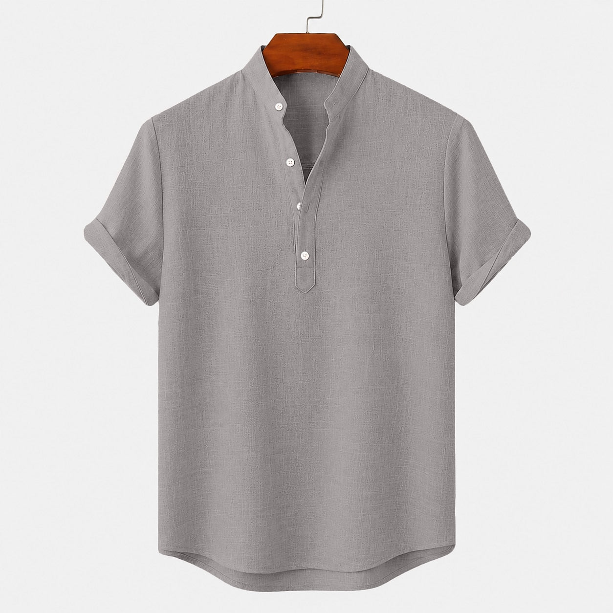 Breathable Linen Popover Shirt