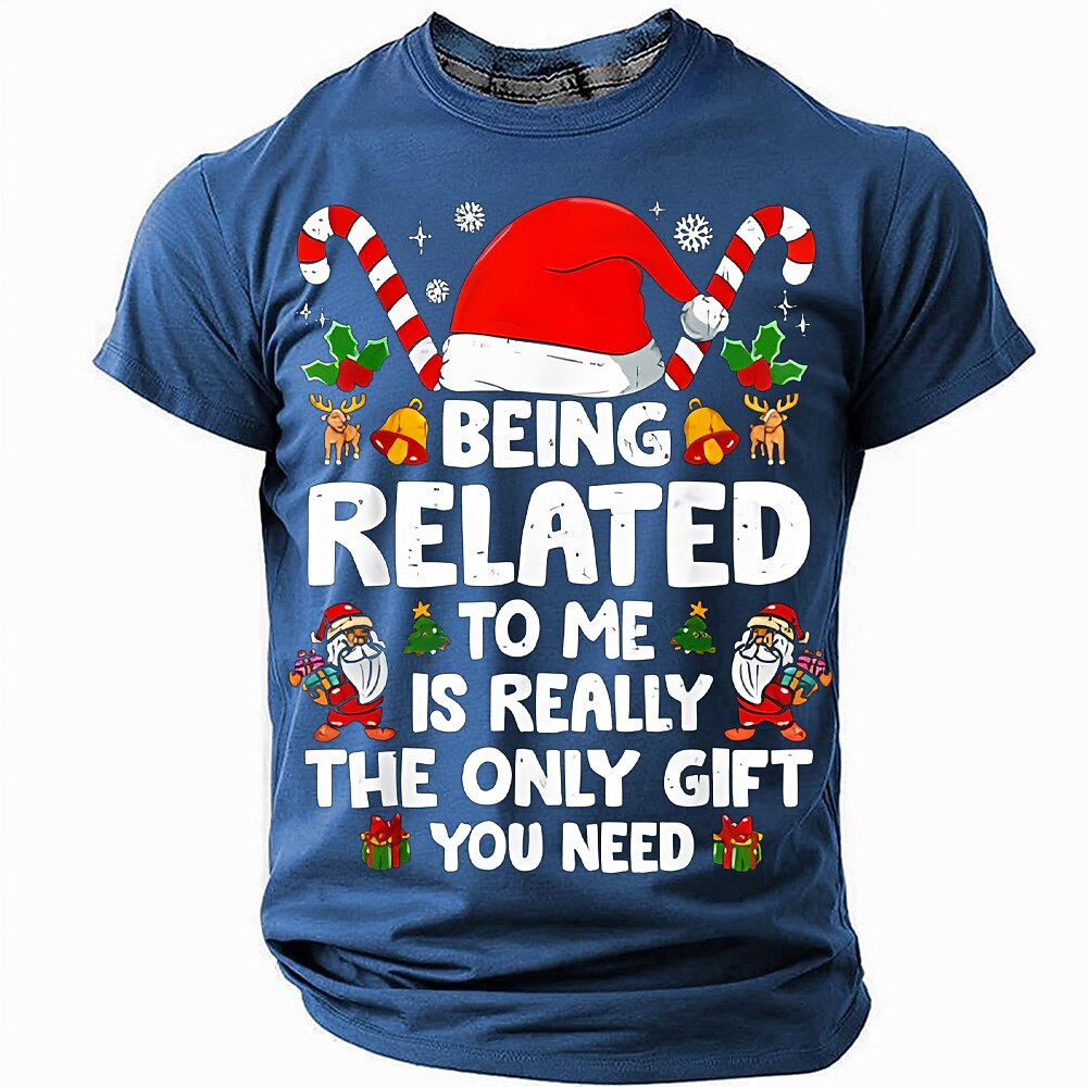 Men's Funny Gift Christmas Graphic T-Shirt