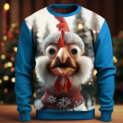 Christmas Cartoon Holiday Party Crewneck Sweatshirt