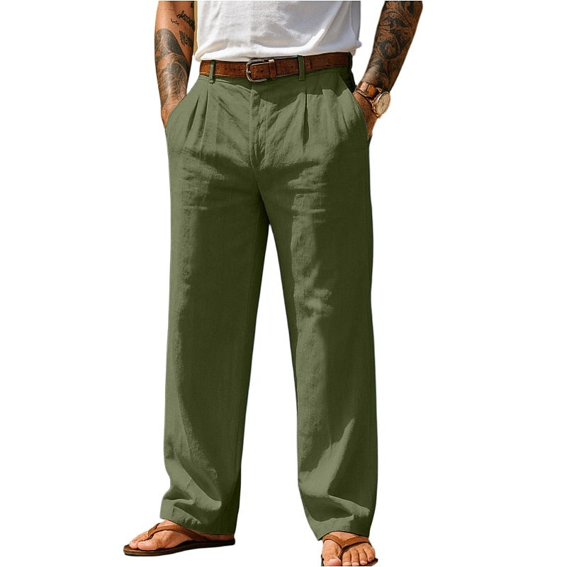 Men's Cotton Linen Baggy Pants