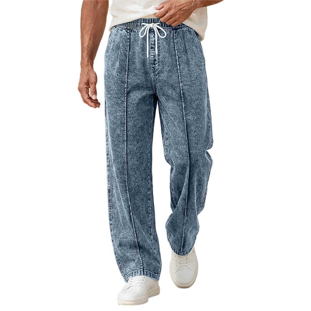 Men's Drawstring Denim Comfort Pants
