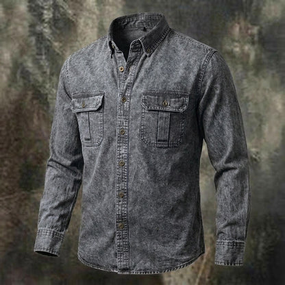 Vintage Feel Washed Cotton Shirt