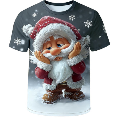 Men's Santa Claus Christmas Graphic T-Shirt