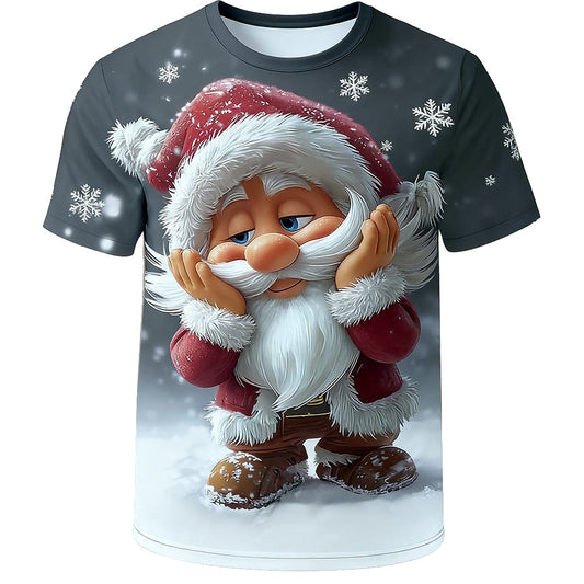 Men's Santa Claus Christmas Graphic T-Shirt