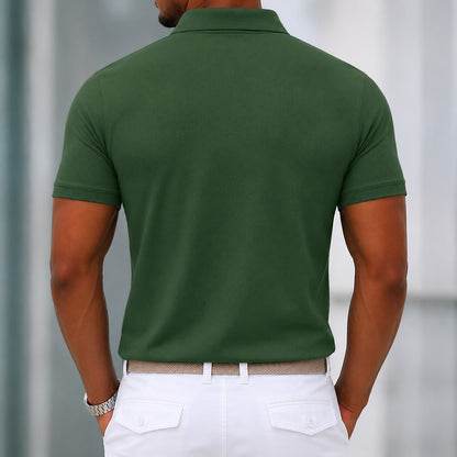 100% Cotton Pique Polo Shirt With Embroidery