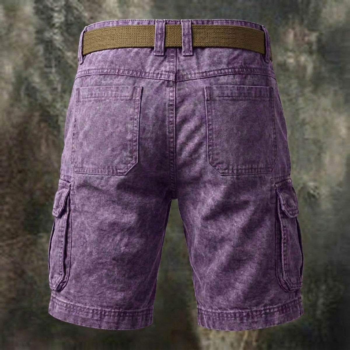 Vintage Washed Cotton Cargo Shorts