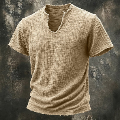 Vintage 100% Cotton Linen T-shirt