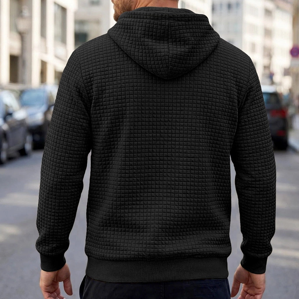 Comfort Waffle Drawstring Hoodie