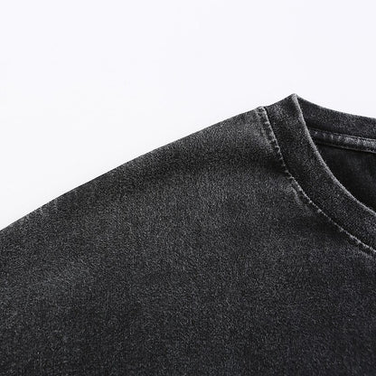 Washed Cotton Vintage Pocketed Tee
