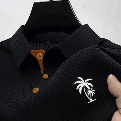 Men's Holiday Waffle Polo-Comfortable Spring & Summer Wear