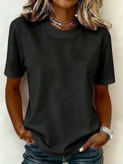 Women's 100% Cotton Crew Neck Top