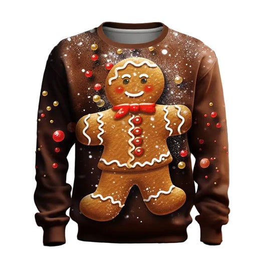 Christmas Santa Helper Festive Graphic Sweatshirt