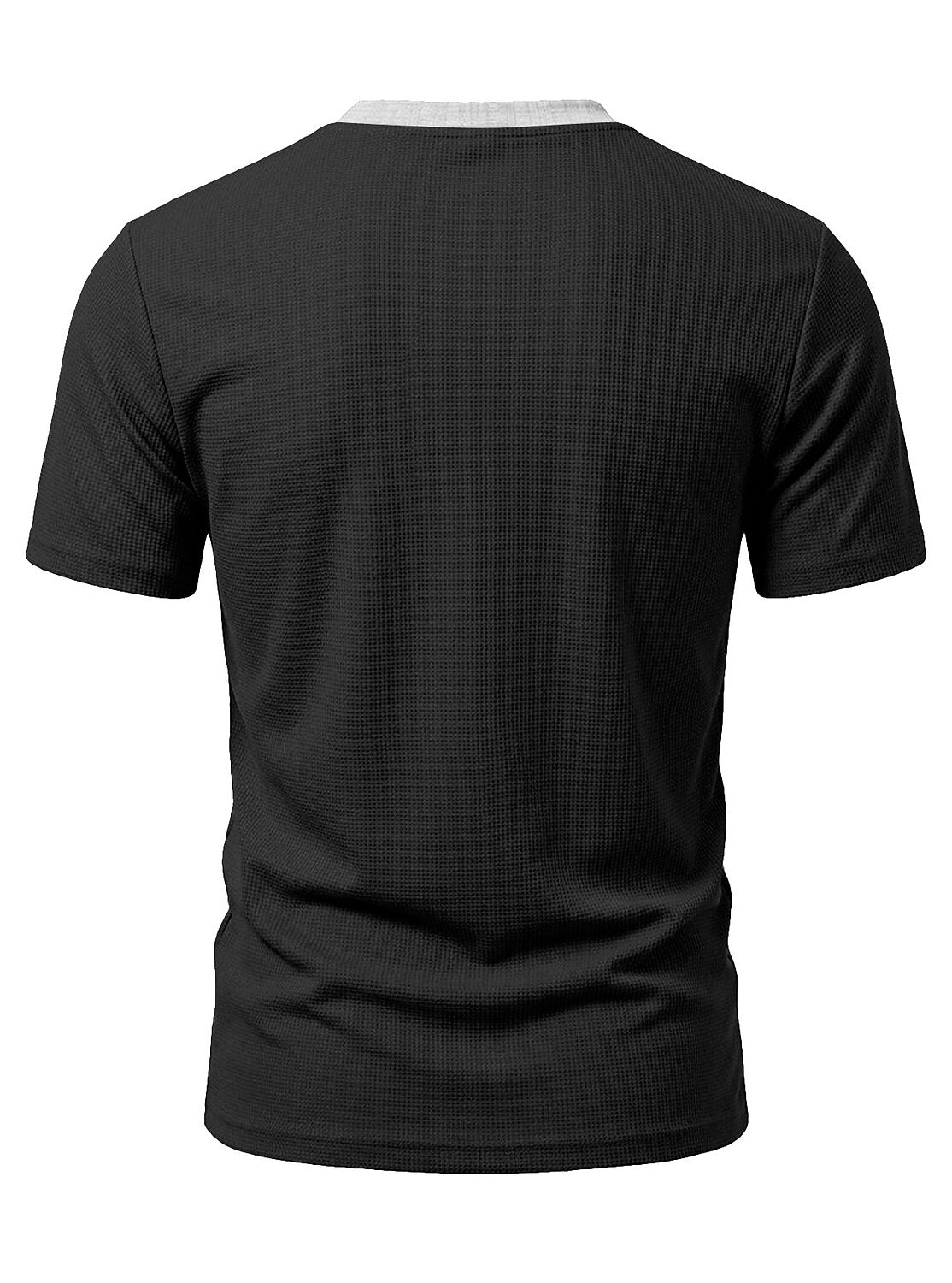 Men's Colorblock Waffle Henley T-Shirt